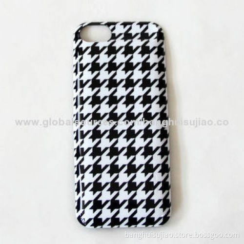 Factory direct sale on IML turnkey edge for iPhone 5/5s, black and white stripes classical design